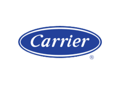 Logotipo de la marca Carrier, trabajamos en reparación, mantenimiento e instalación en Madrid