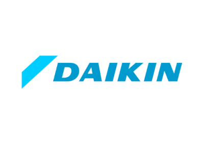 Logotipo de la marca Daikin, trabajamos en reparación, mantenimiento e instalación en Madrid