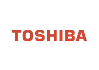 Logotipo de la marca Toshiba, trabajamos en reparación, mantenimiento e instalación en Madrid