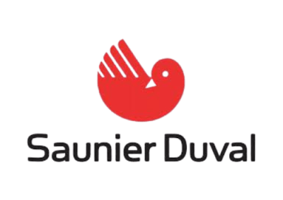 Logotipo de la marca Saunier Duval, trabajamos en reparación, mantenimiento e instalación en Madrid